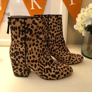 Jcrew Leopard Sadie Booties